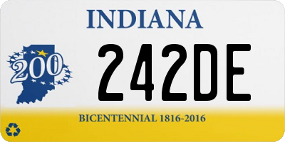 IN license plate 242DE