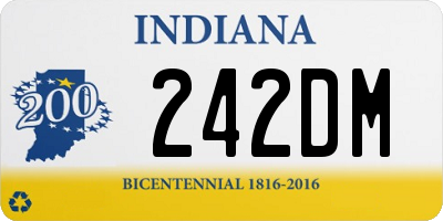 IN license plate 242DM