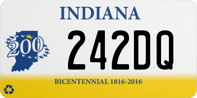 IN license plate 242DQ