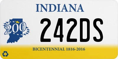 IN license plate 242DS