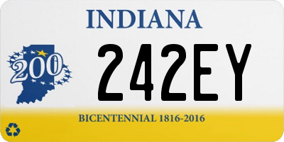 IN license plate 242EY