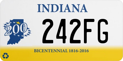 IN license plate 242FG