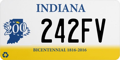 IN license plate 242FV