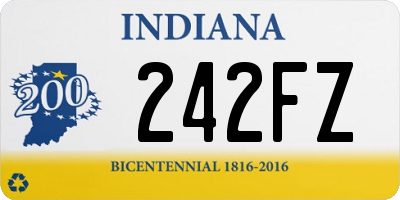 IN license plate 242FZ