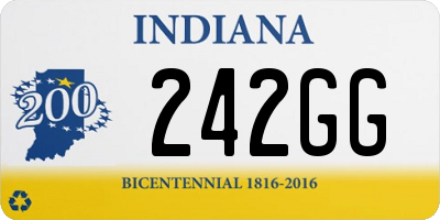 IN license plate 242GG