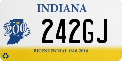 IN license plate 242GJ