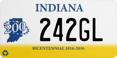 IN license plate 242GL