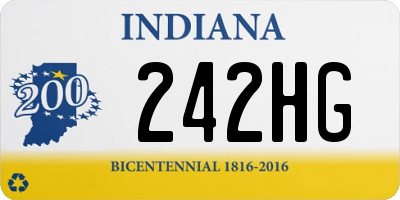 IN license plate 242HG