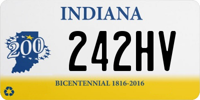 IN license plate 242HV