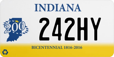 IN license plate 242HY