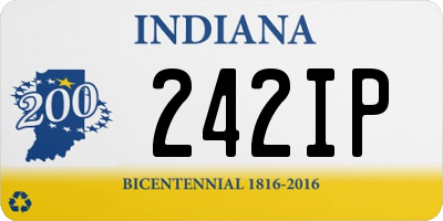 IN license plate 242IP