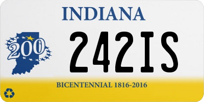 IN license plate 242IS