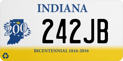 IN license plate 242JB