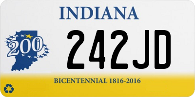 IN license plate 242JD