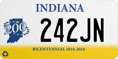 IN license plate 242JN