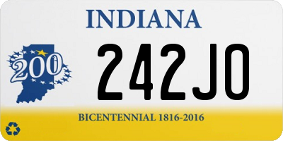 IN license plate 242JO