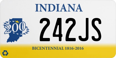 IN license plate 242JS