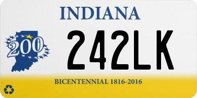 IN license plate 242LK