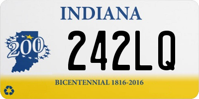 IN license plate 242LQ