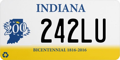 IN license plate 242LU