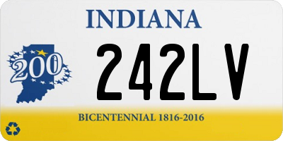 IN license plate 242LV