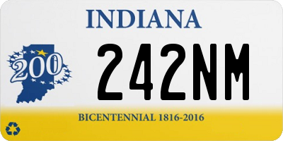 IN license plate 242NM