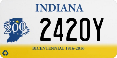 IN license plate 242OY