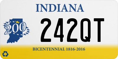 IN license plate 242QT