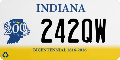 IN license plate 242QW