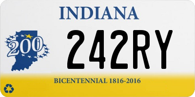 IN license plate 242RY