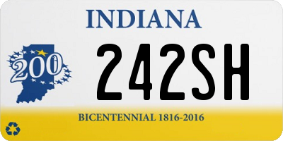 IN license plate 242SH