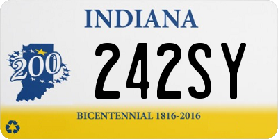 IN license plate 242SY