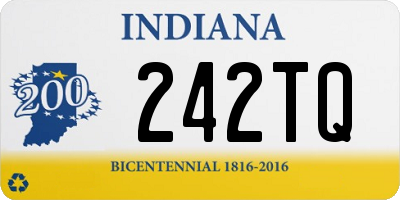 IN license plate 242TQ