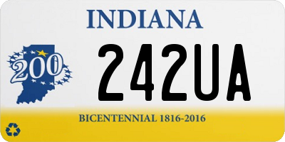 IN license plate 242UA