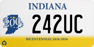 IN license plate 242UC