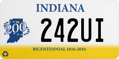 IN license plate 242UI