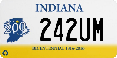 IN license plate 242UM