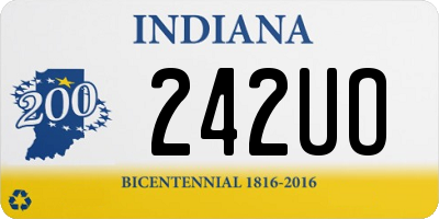 IN license plate 242UO