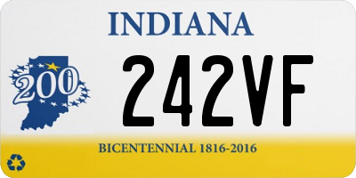 IN license plate 242VF