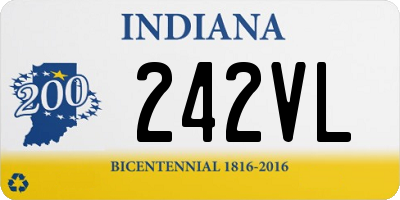 IN license plate 242VL