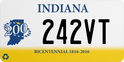 IN license plate 242VT