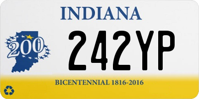 IN license plate 242YP