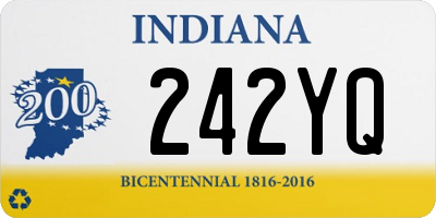 IN license plate 242YQ