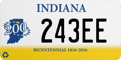 IN license plate 243EE