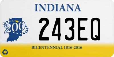 IN license plate 243EQ