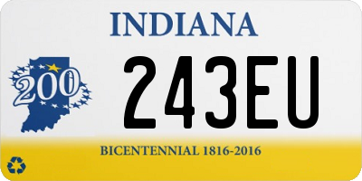 IN license plate 243EU