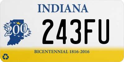 IN license plate 243FU