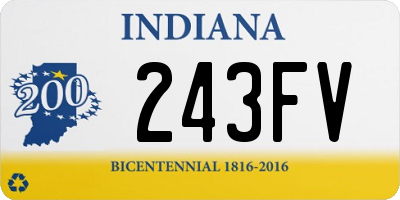 IN license plate 243FV