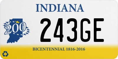 IN license plate 243GE