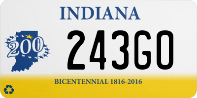 IN license plate 243GO